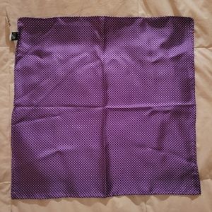 Men's Purple Breast Pocket Square 100% Silk 14x14 NWT